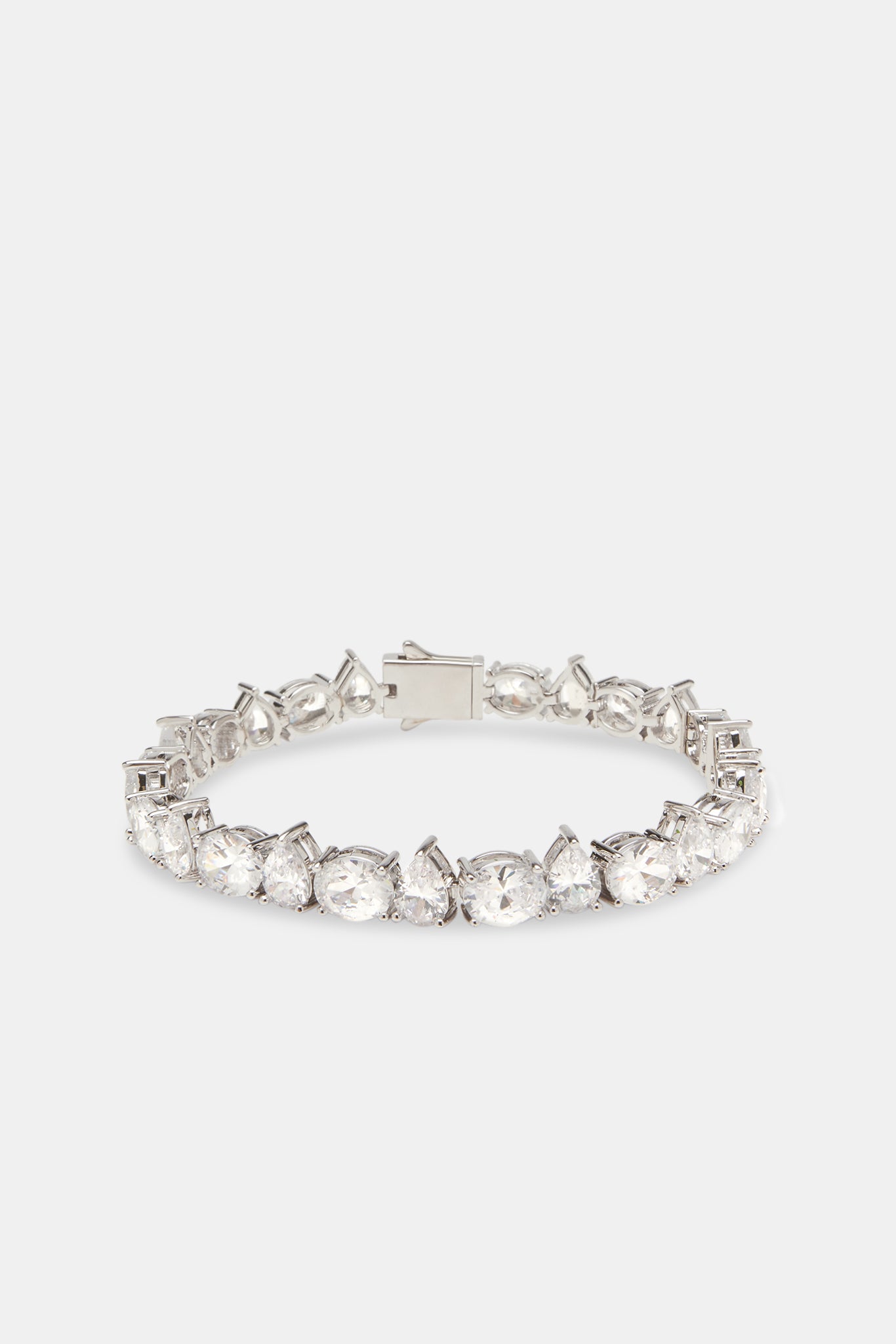 Ovales & birnenförmiges Tennisarmband – 8 mm